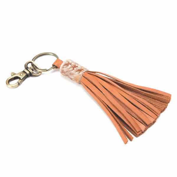 Tassel Cow Leather Keyring | Bali