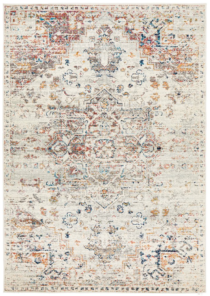 Century 911 Silver Multi Coloured Floor Rug