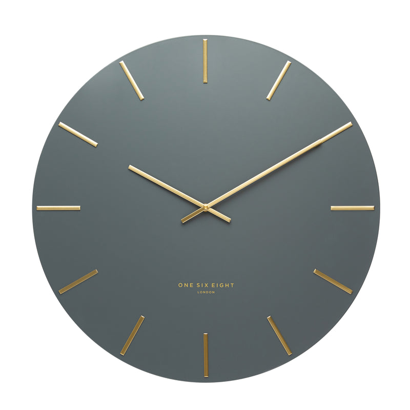 Luca Silent Wall Clock | Charcoal