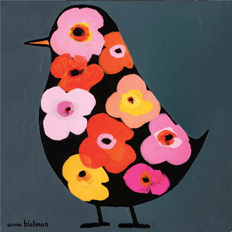 Flowers + Birds By Anna Blatman | Stone Drink Coaster Collection