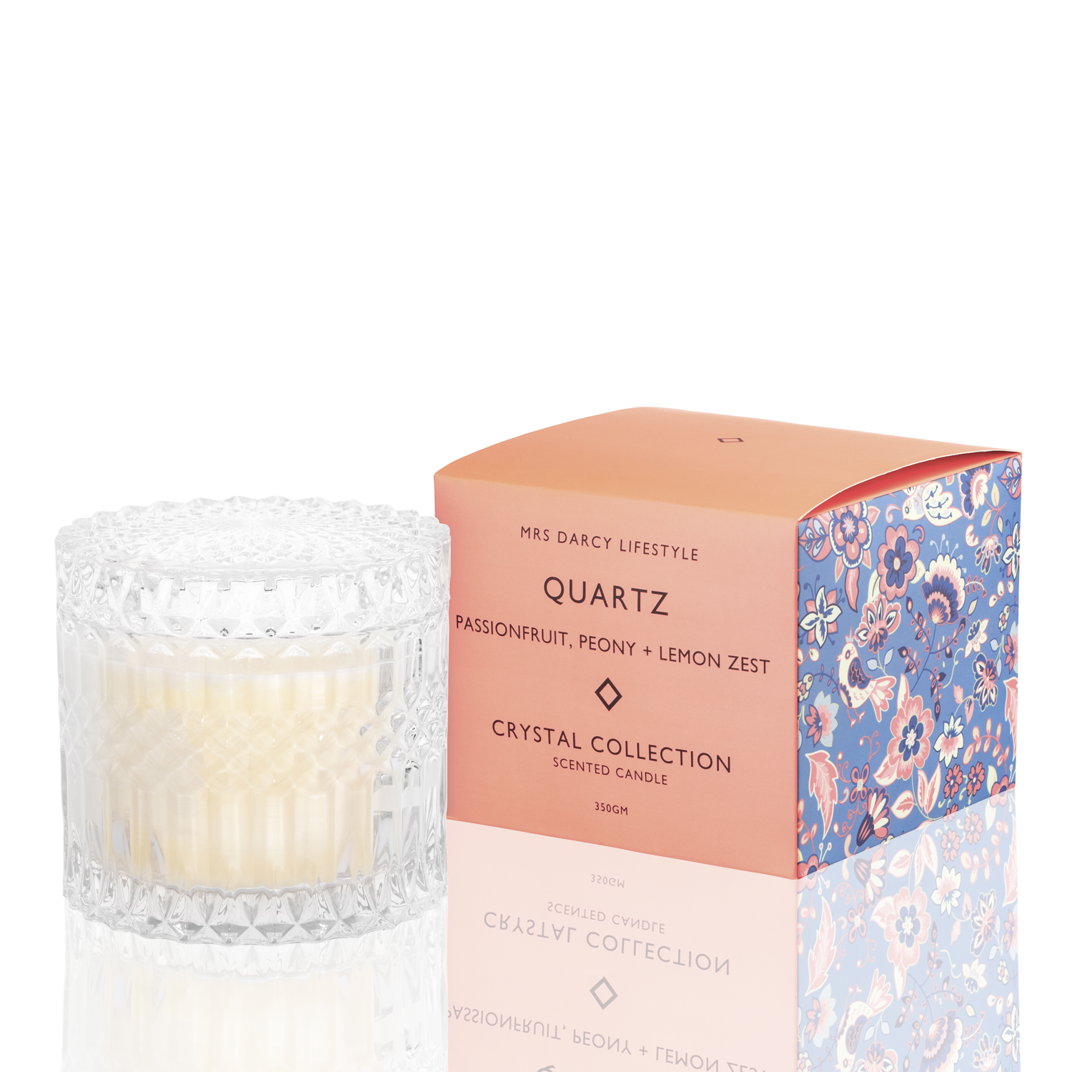 Candle Quartz | Passionfruit, Peony + Lemon Zest