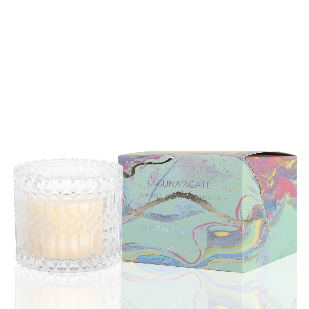 Candle Laguna Agate | Sea Mist, Peony + Vanilla (Petite)