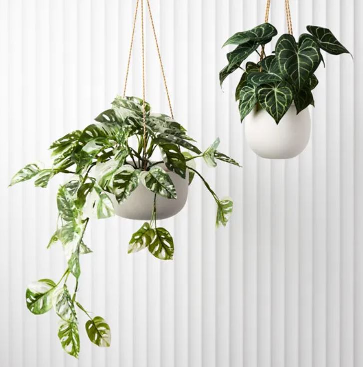 Flo Hanging Planter Pot/ Bowl | White