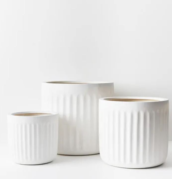 Pleat Round Pots