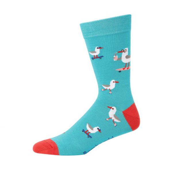 Seaside Seagull | Mens Bamboo Socks