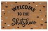 Welcome to the Shitshow Doormat Black