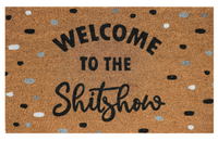 Welcome to the Shitshow Doormat Black