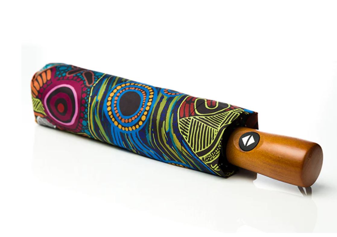 Aboriginal Artist Designed Fold Up Umbrella