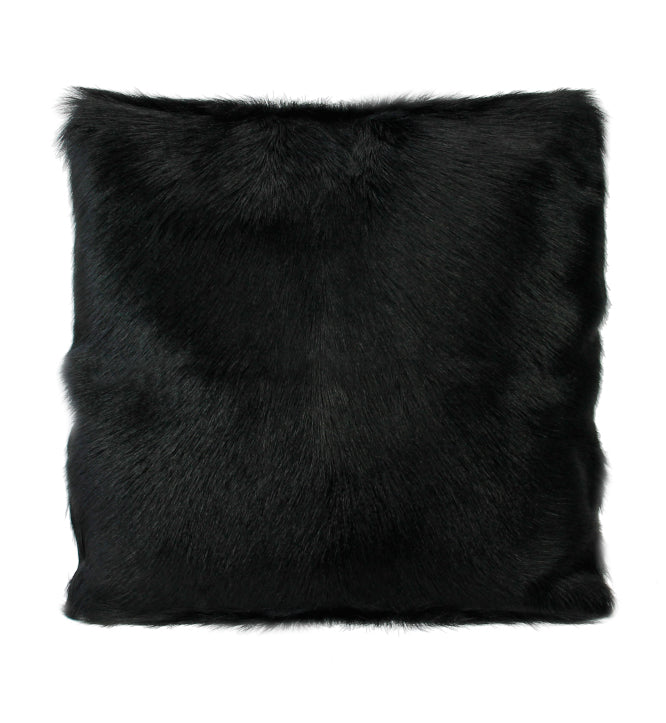 Goat Fur Cushions | Black | 50 x 50cm