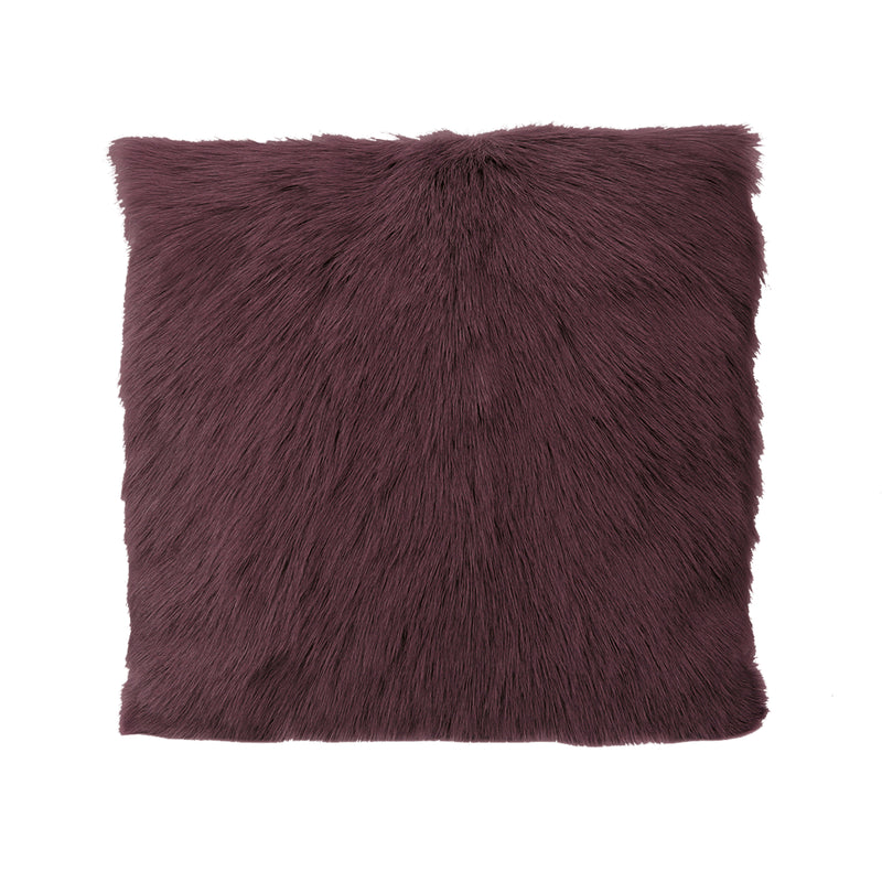 Goat Fur Cushions | Plum | 50 x 50cm