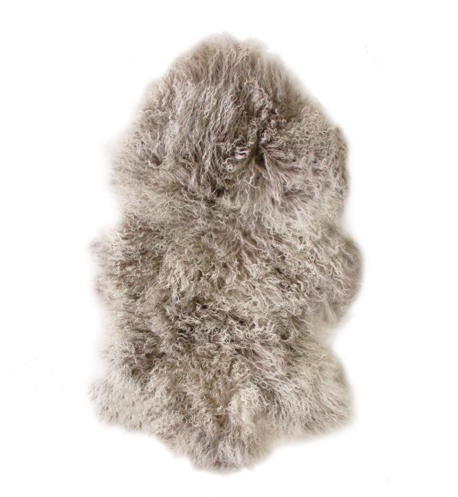 Tibetan Fur Hide | Grey Snowflake
