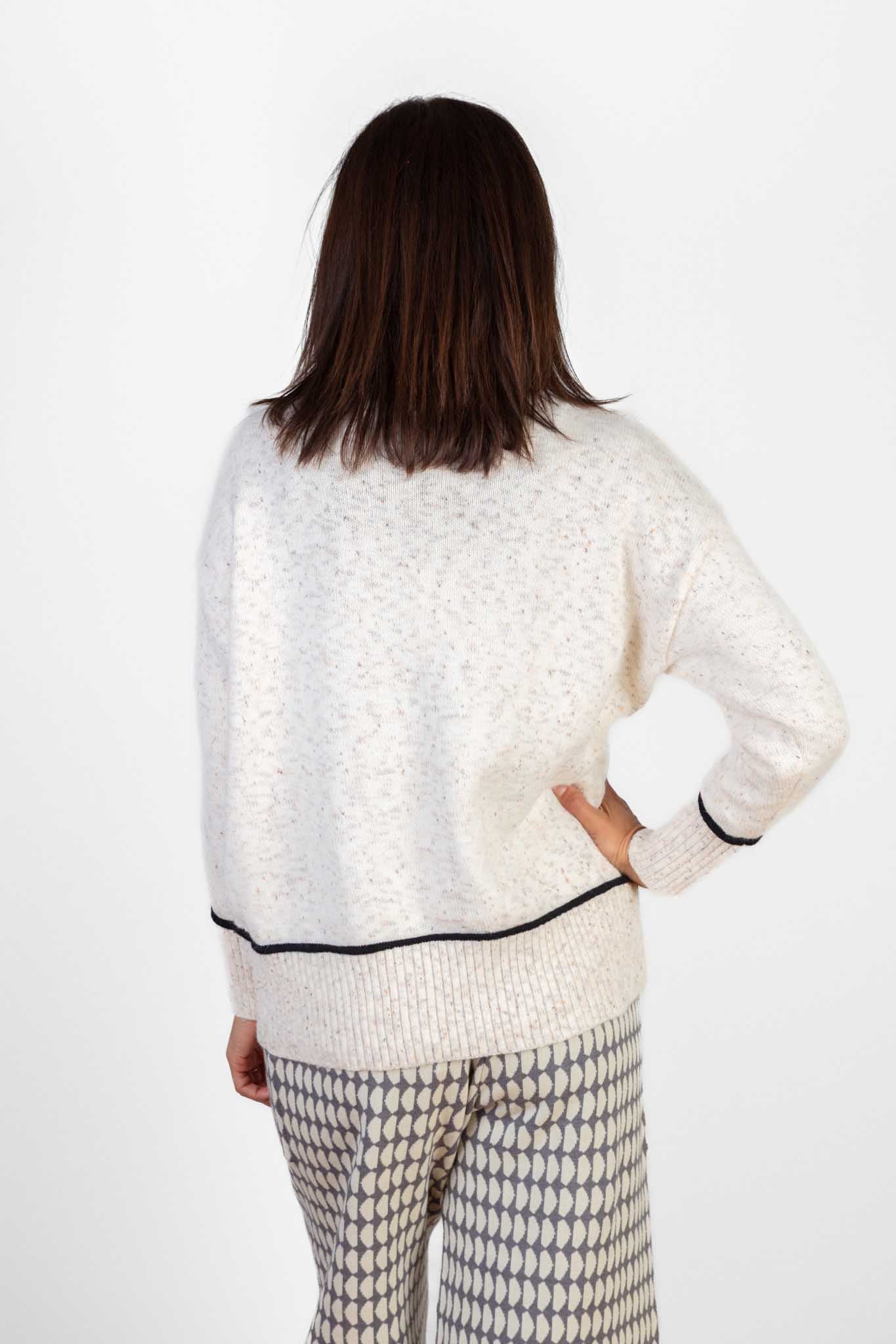 Cream Speckle Knit
