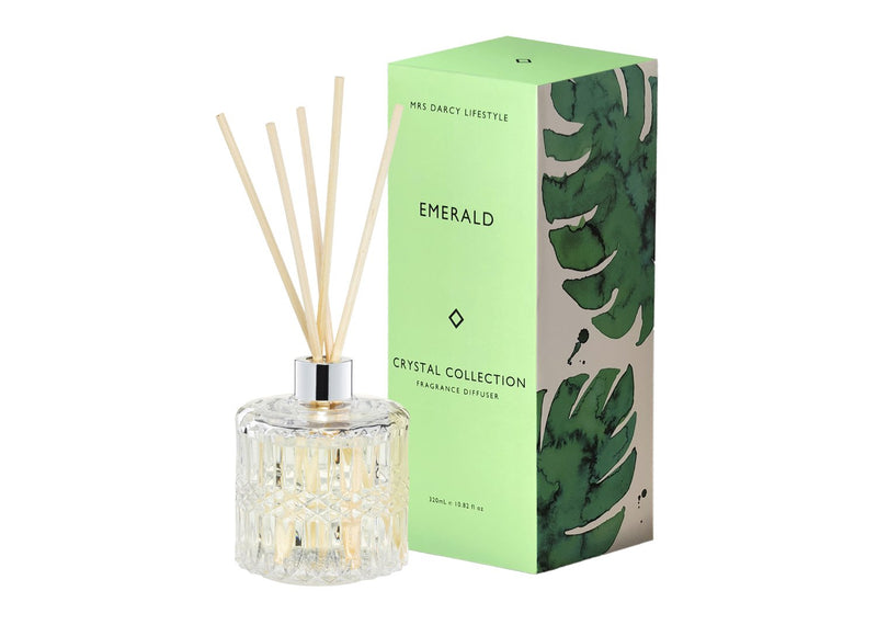 Emerald - Oakmoss, Sandalwood + Vanilla - Mrs Darcy Diffuser - Whatever Mudgee Gifts & Homewares