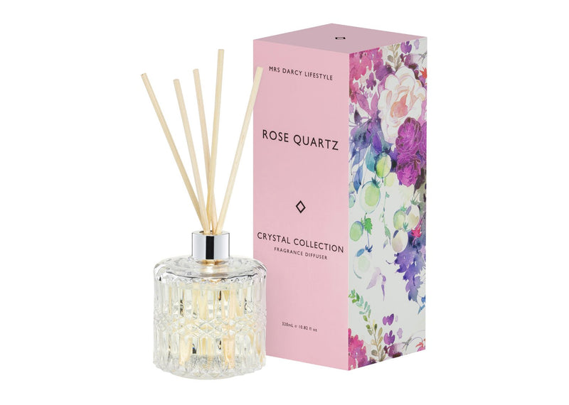 Rose Quartz - Peonies + Fresh Roses - Mrs Darcy Diffuser - Whatever Mudgee Gifts & Homewares