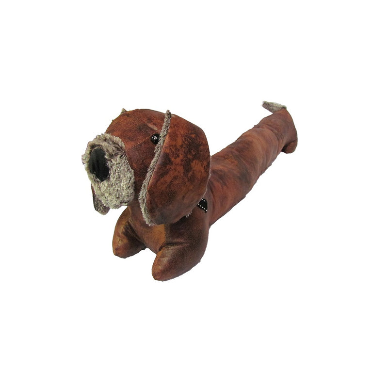 Cooper The Dachshund Draught Stopper | Leather Doorstop