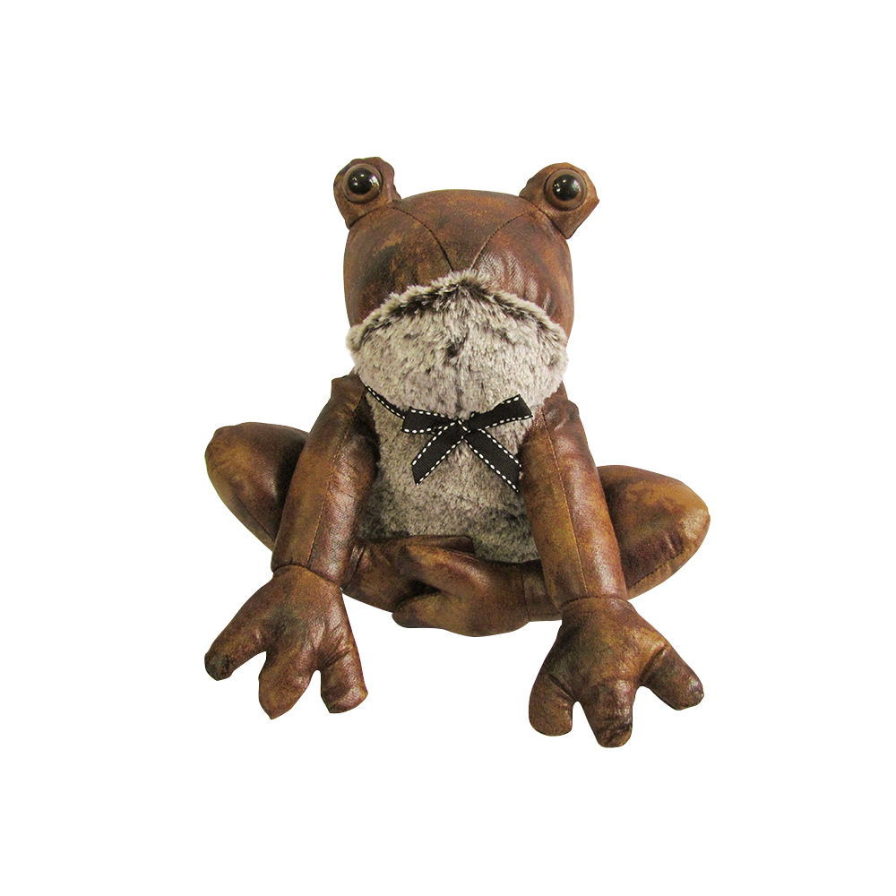 Fergus The Frog | Leather Doorstop