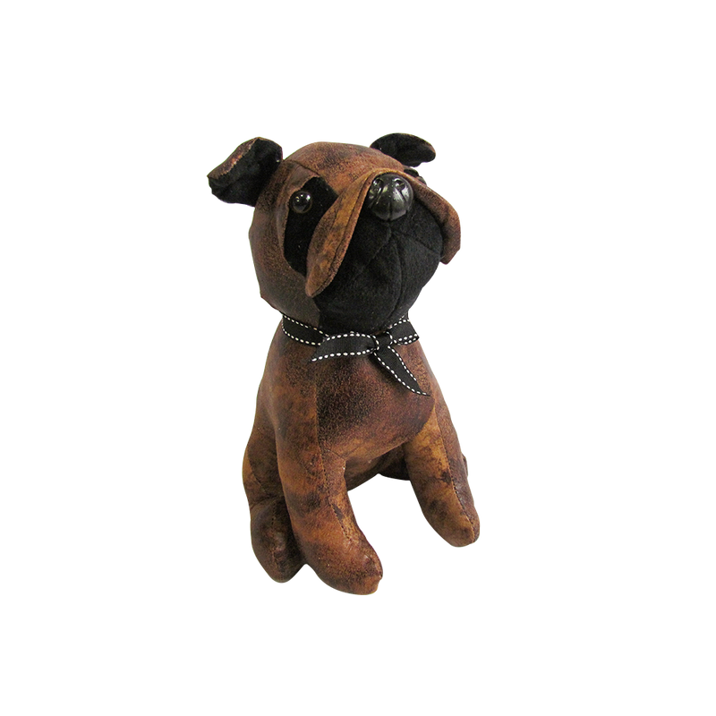 Tucker The Dog | Leather Doorstop