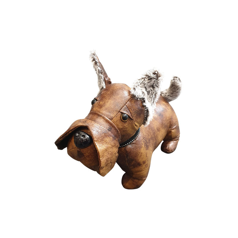 Fido the Dog  | Leather Doorstop