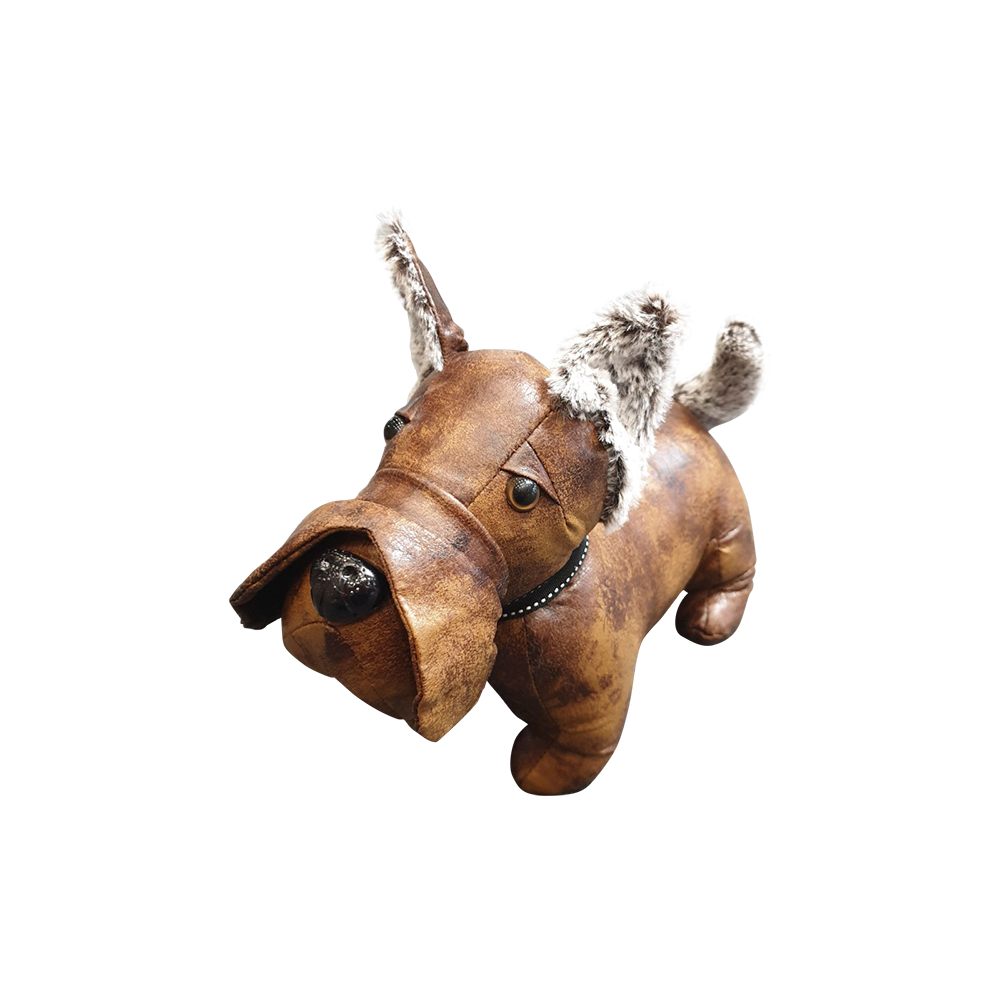 Fido the Dog  | Leather Doorstop