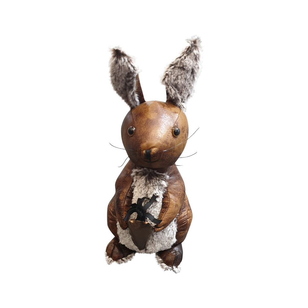 Raggy The Rabbit | Leather Doorstop