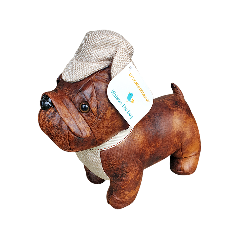 Watson The Dog | Leather Doorstop