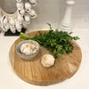 Solid Round Timber Platter + Serving Board with Grip | Attic