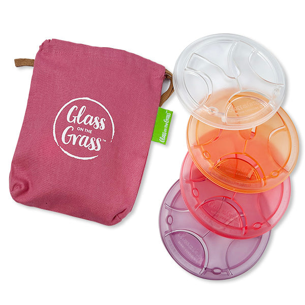 Wine Glass Coaster Holder | Resin 4 Pack