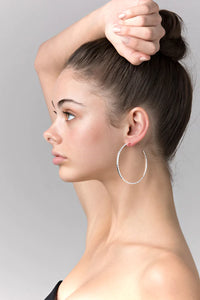 Bodhi Silver Hoop Earring