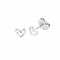 Petite Heart Silver Earring