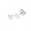Petite Heart Silver Earring