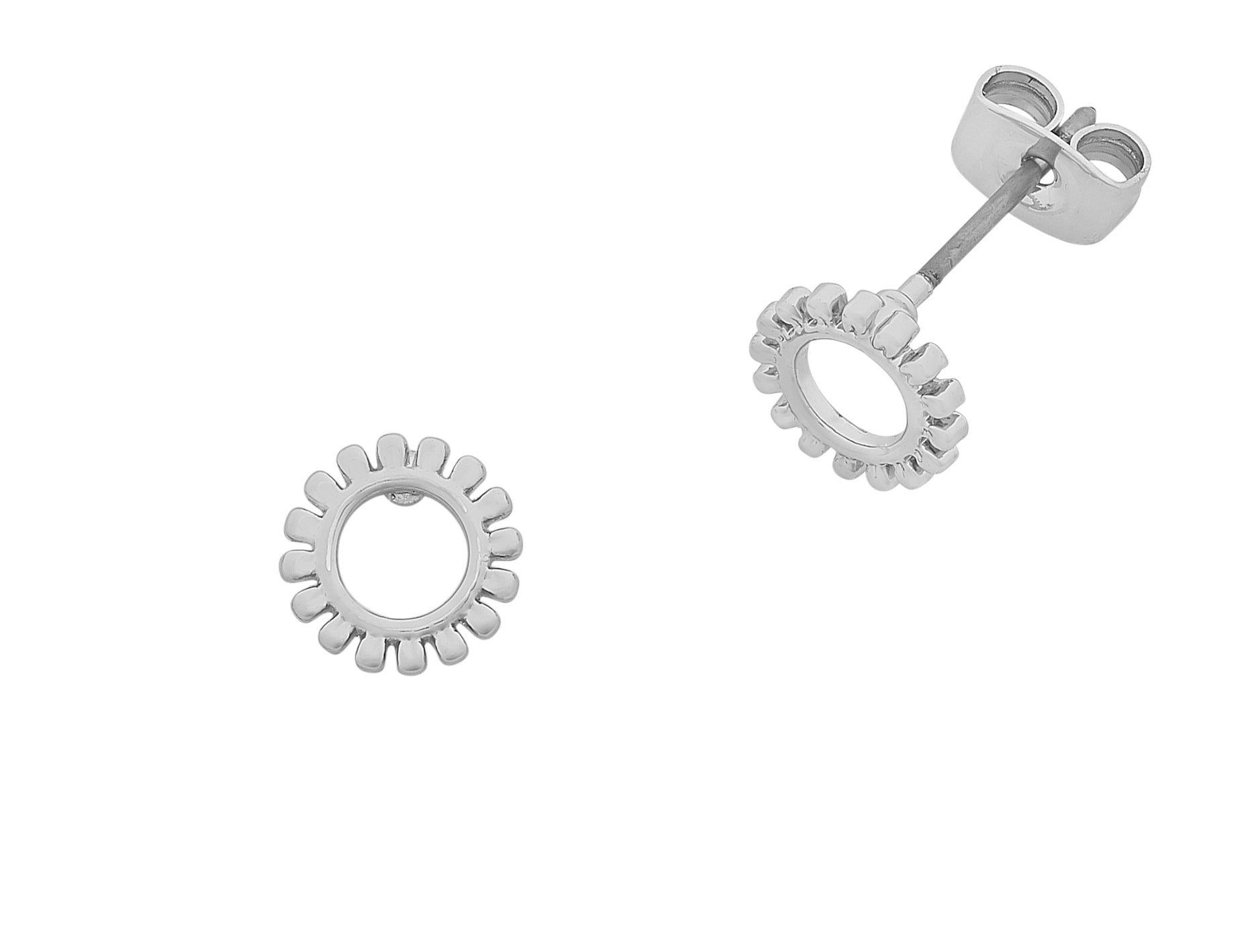 Petite Daisy Silver Stud Earring