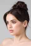 Petite Diamond Silver Stud Earring