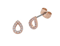 Petite Diamond Rose Gold Stud Earring