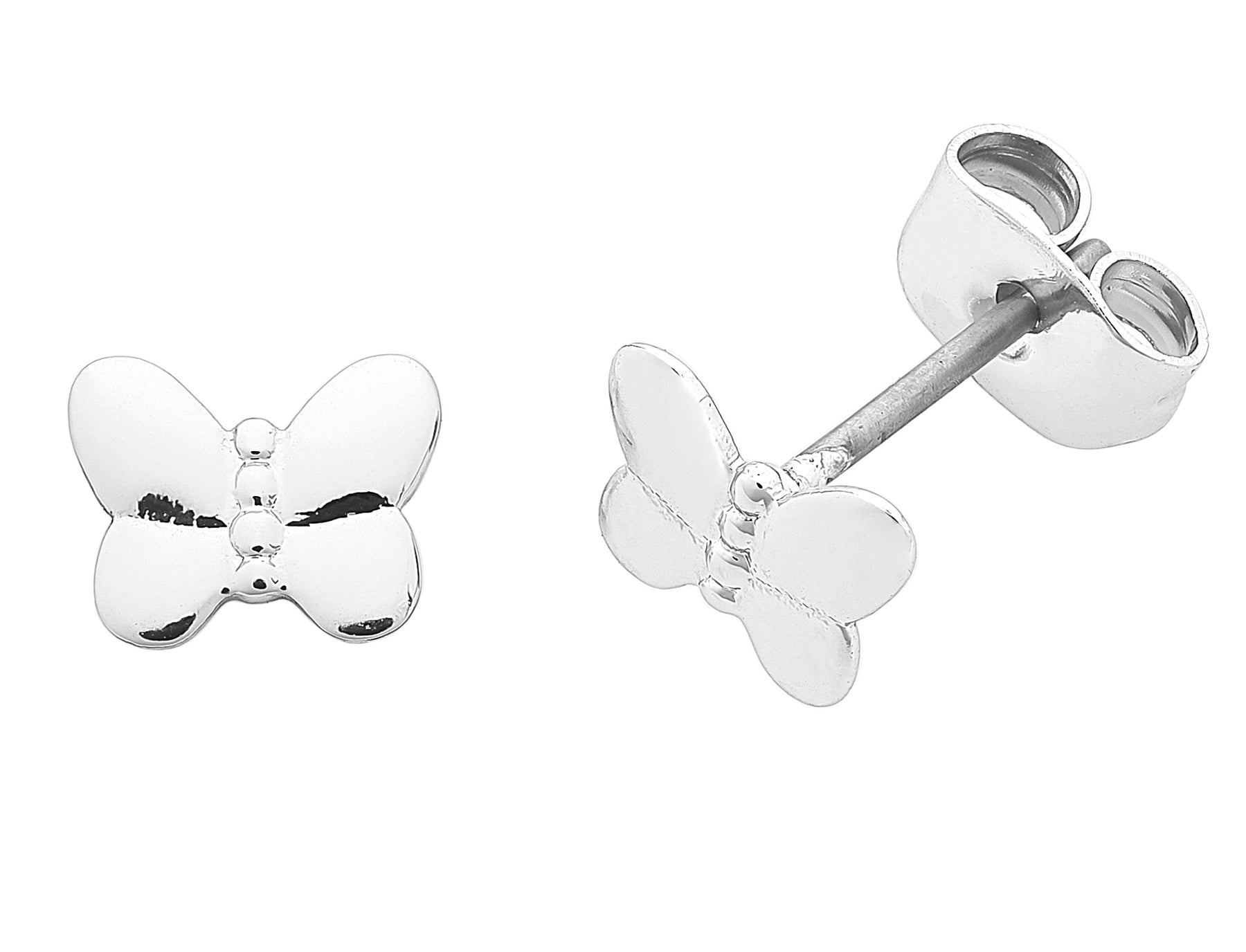 Petite Flutter Silver Stud Earring