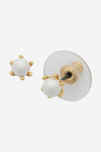 Alia Gold Pearl Stud Earring