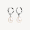 Dew Drop Pearl Earrings | Sterling Silver