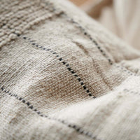 Mayla Linen Cotton Cushion  | Natural Black