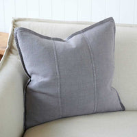 Luca Slate Linen Cushion