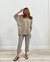 Carina Elasticasted Sleeves Linen Top