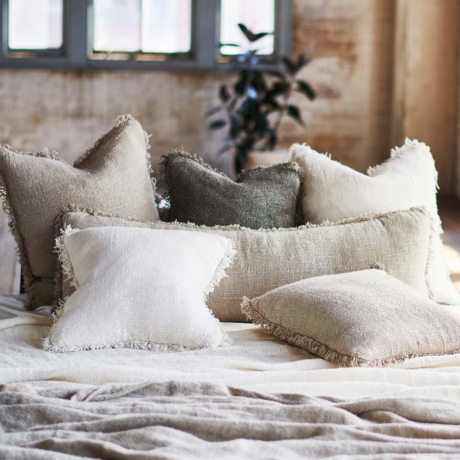 Bedouin Linen Cushion  | Natural