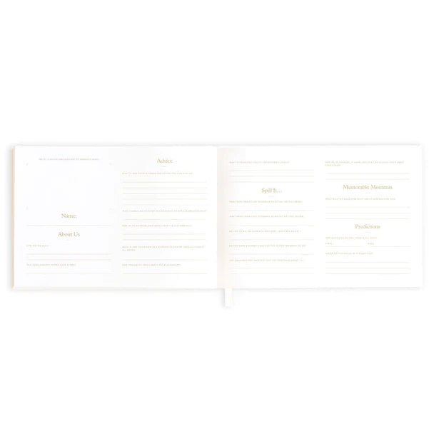 Forever & Always Prompted Wedding Guest Book Boxed