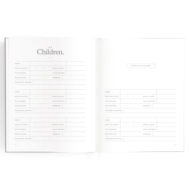 This Is My Story Memoir Journal Grey