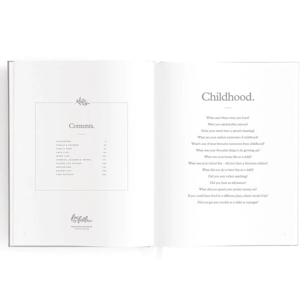 This Is My Story Memoir Journal Grey