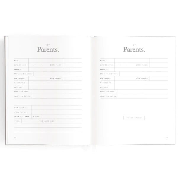 This Is My Story Memoir Journal Grey