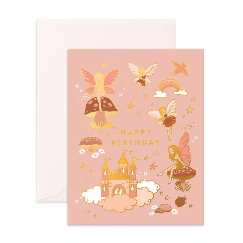 Happy Birthday Fairies Greeting Card