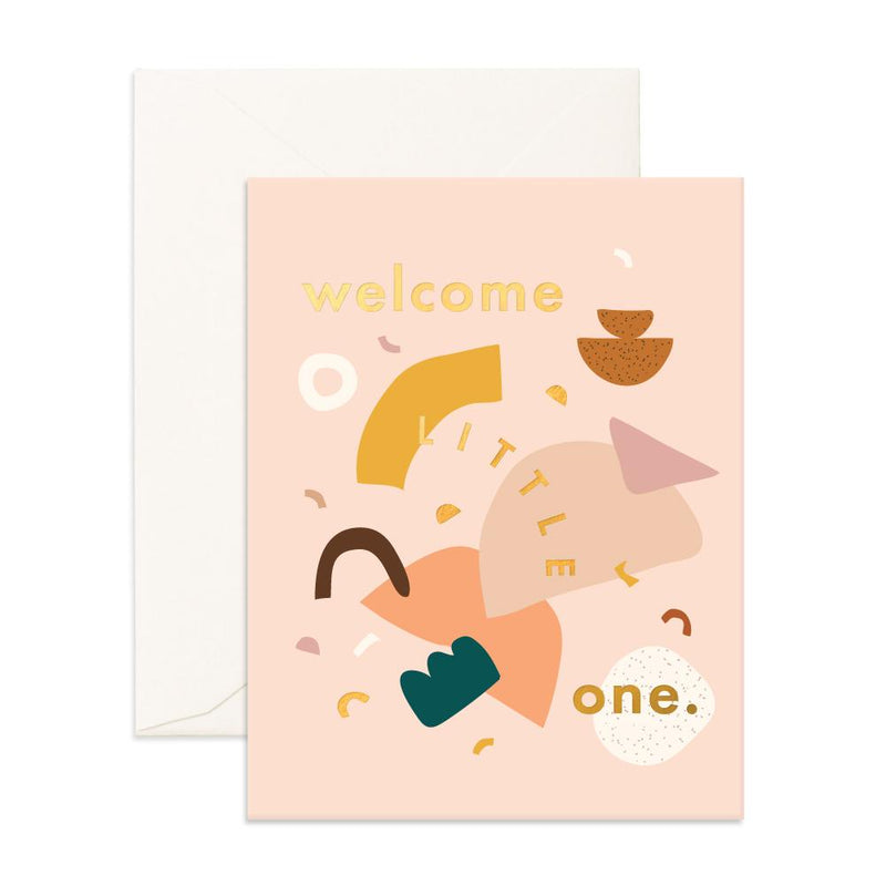 Welcome Little One Shapes Greeting Card
