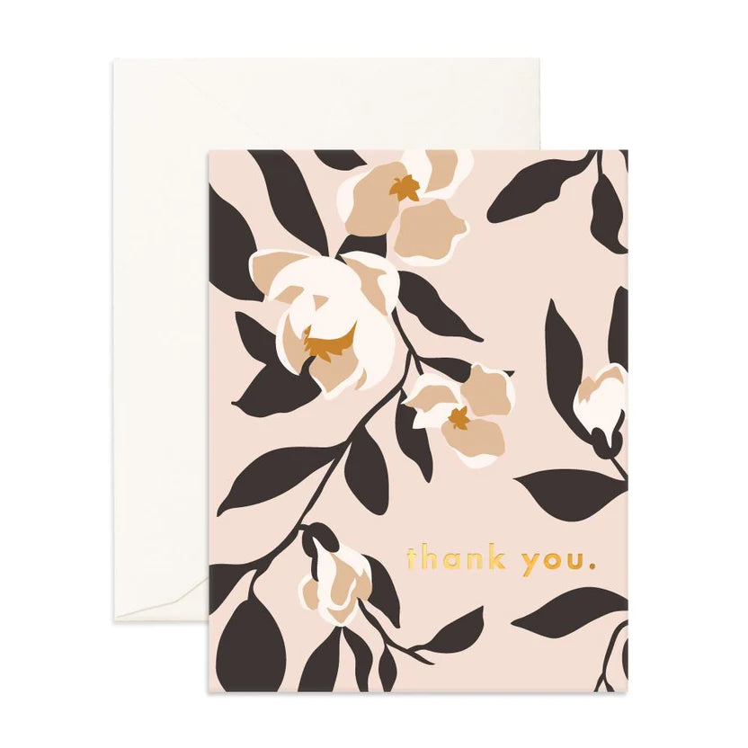 Thank You Magnolias Greeting Card