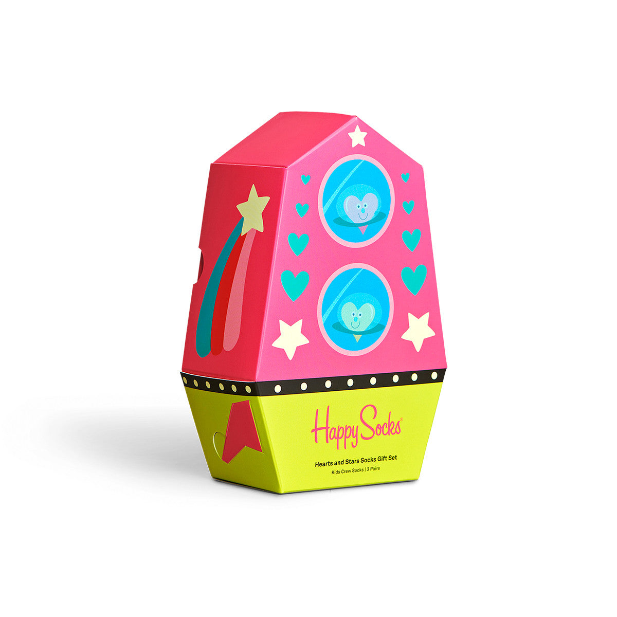 Kids Hearts & Stars Socks Gift Set | 3 Pack (3303)