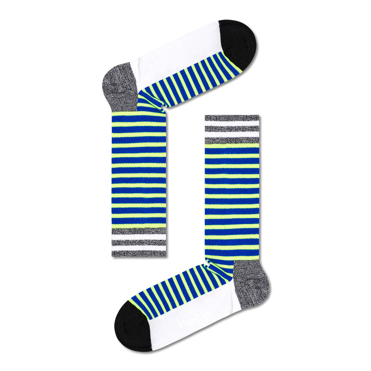 Neon Stripe Sneaker Sock (7001)