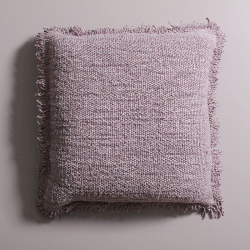 Luna Linen Fringed Cushion